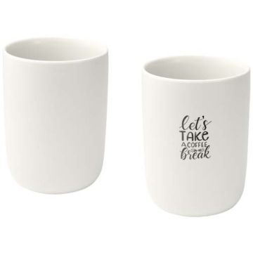 Set pub de 2 tasses en céramique de 350 ml - finition mate