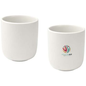 Set personnalisable 2 tasses de 200 ml en céramique - finition mate