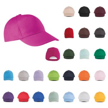 Casquette Publicitaire floquée en Coton 5 Panneaux