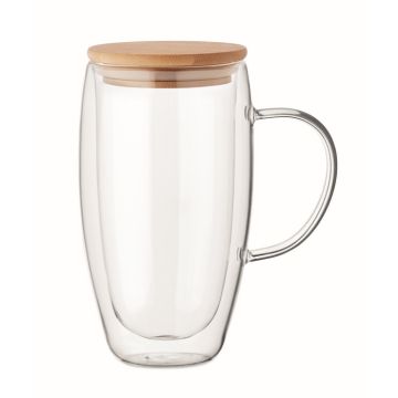 Mug Publicitaire en verre double paroi 450ml