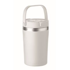 Gobelet Publicitaire double paroi 350 ml avec sangle de transport