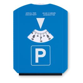 Disque Stationnement Zone Bleue Adhésif - Format 2 En 1 Avec Porte Vignette